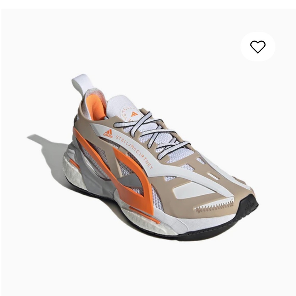 adidas Stella McCartney Solarglide Ash Pearl Signal Orange Sneakers